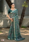 Kritika Vol 4 By Kashvi Dull Moss Kasab Wholesale Daily Wear Saree Suppliers In Mumbai

